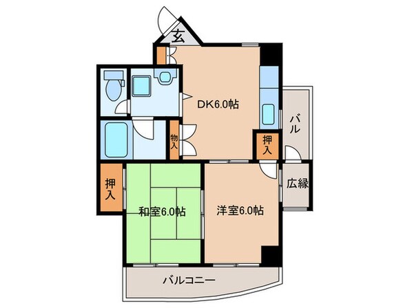 ディバージョン同心の物件間取画像